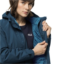 Jack Wolfskin Winterjacke Bergland 3in1 (sehr warm, wasser-und winddicht) korallenblau Damen